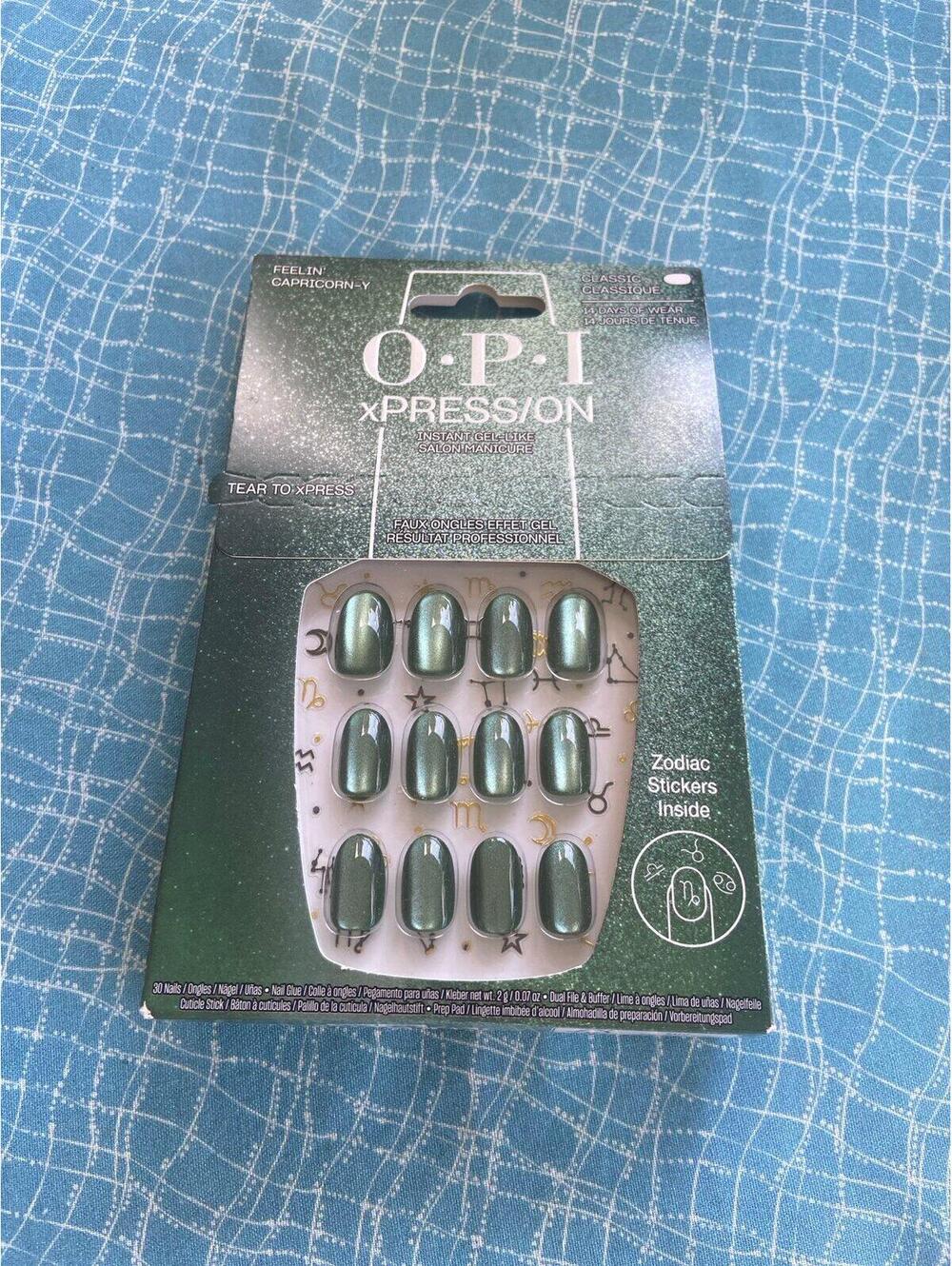 D105 OPI xPRESS/ON - feelin’ Capricorn-Y false nails manicure